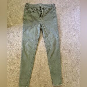 American Eagle High Rise Jegging - Green